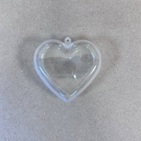 Заготовка Сердце пластиковое разъемное плоское d - 8 см