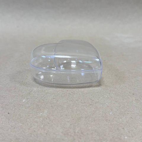 Заготовка Сердце пластиковое разъемное плоское d - 8 см