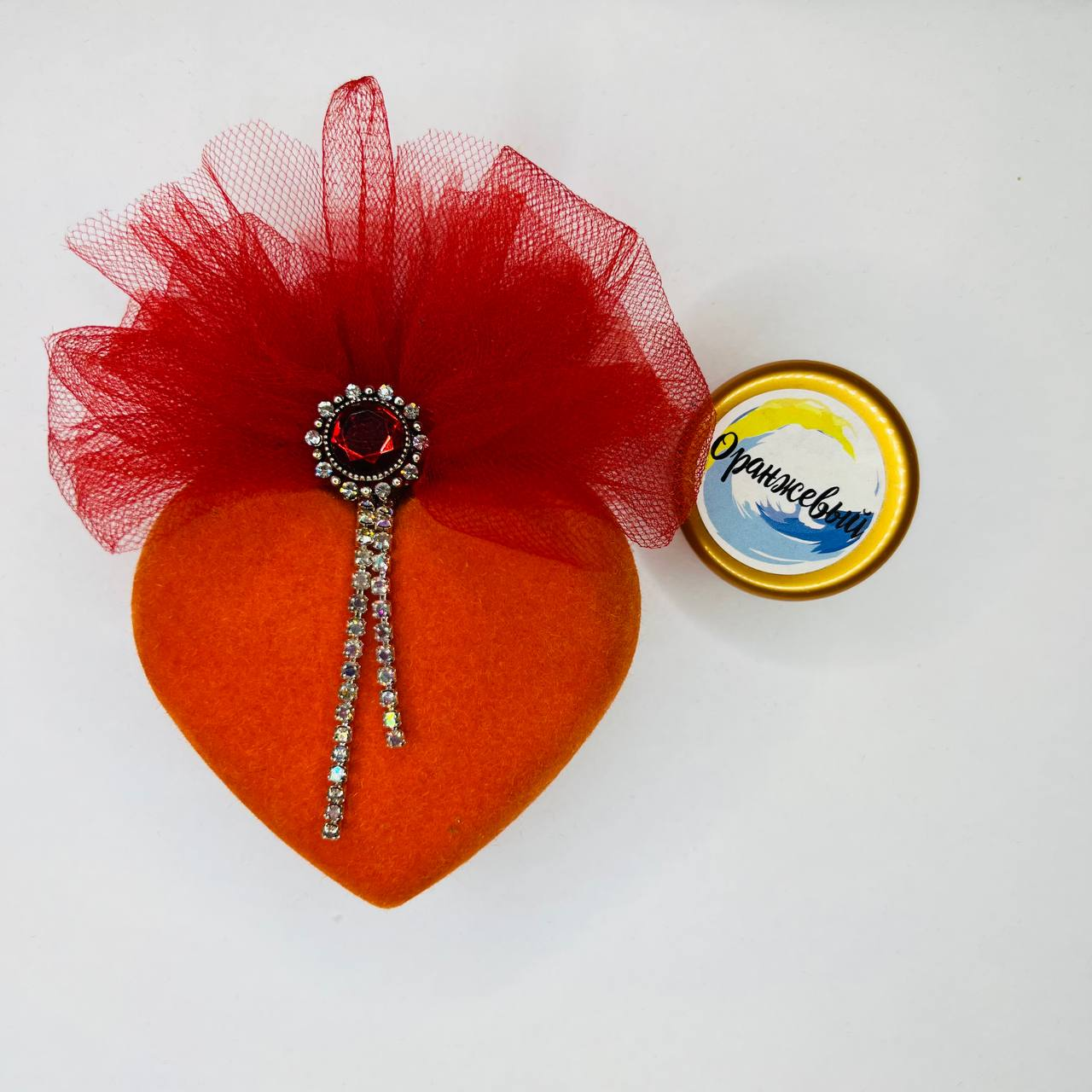 Бархатный флок пудра 50 гр, цвет Оранжевый