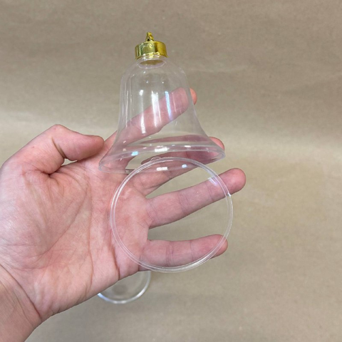 Заготовка Колокольчик пластиковый с разъемным дном 7 х 7,5 см