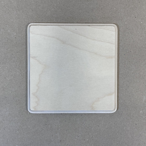 Накладка квадрат с фрезой фанера