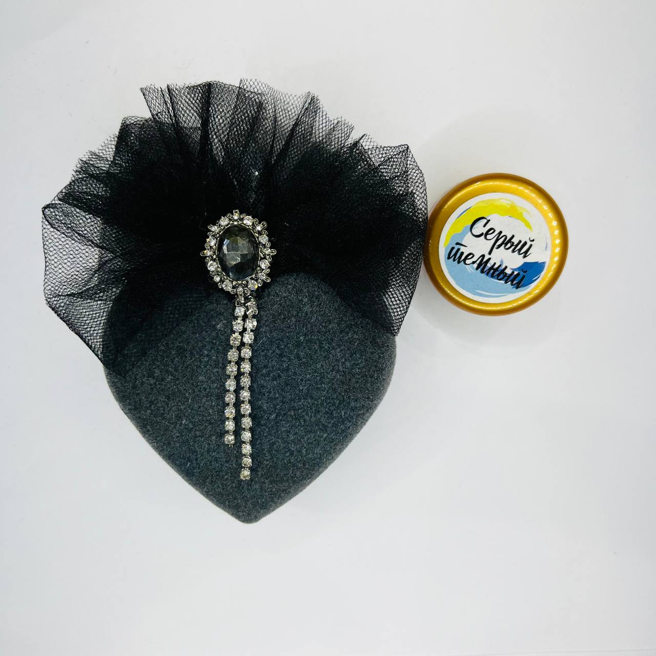 Бархатный флок пудра 50 гр, цвет Серый темный