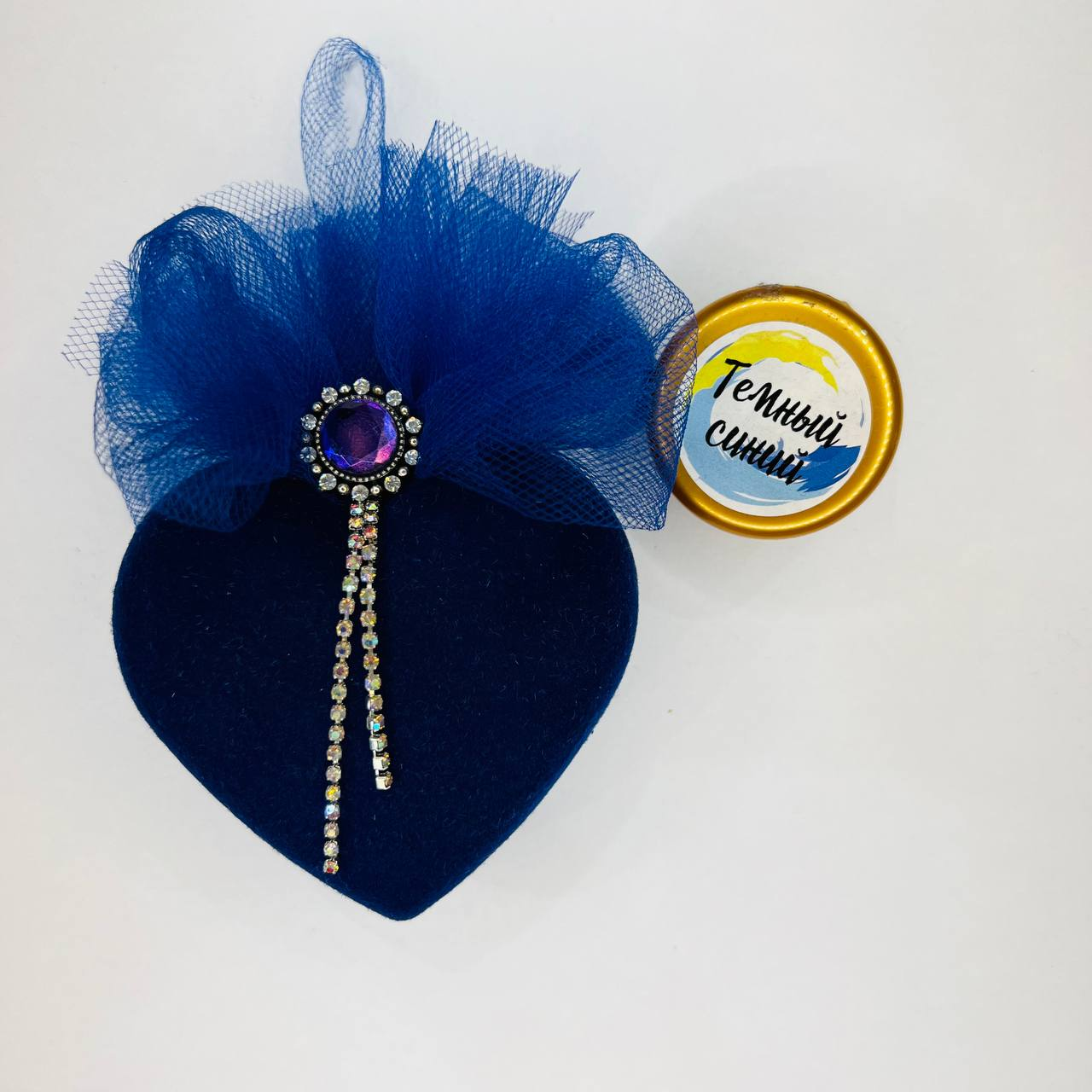 Бархатный флок пудра 50 гр, цвет Темный синий