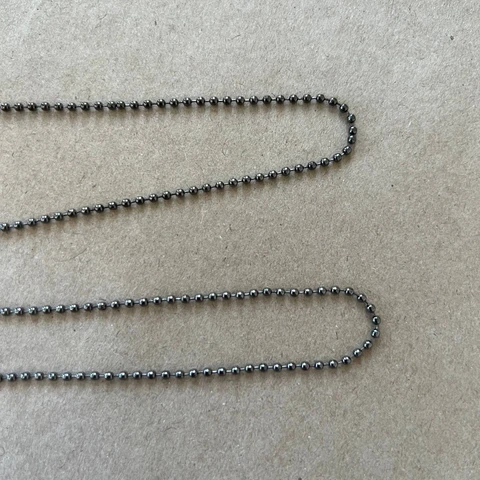 Цепочка шариковая металлическая