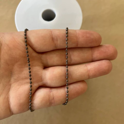 Цепочка шариковая металлическая