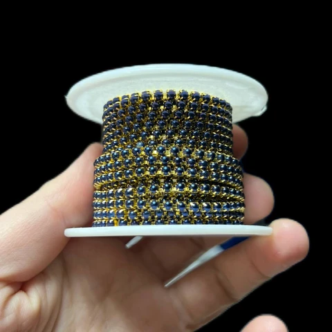 Цепочка металлическая с полубусинами