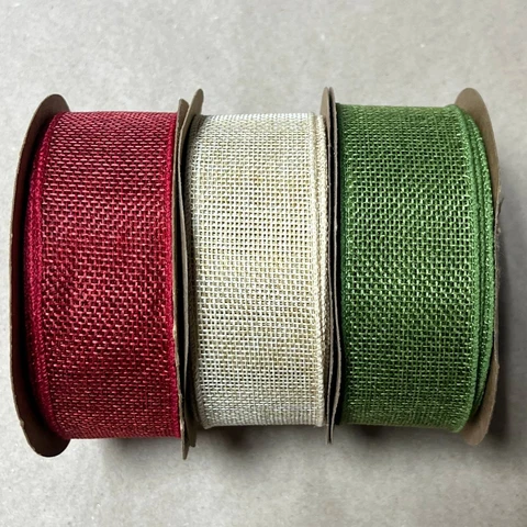 Лента-сетка декоративная 1 см с проволокой