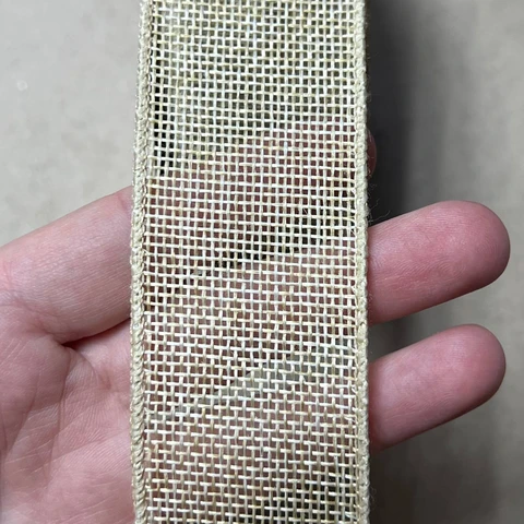 Лента-сетка декоративная 1 см с проволокой