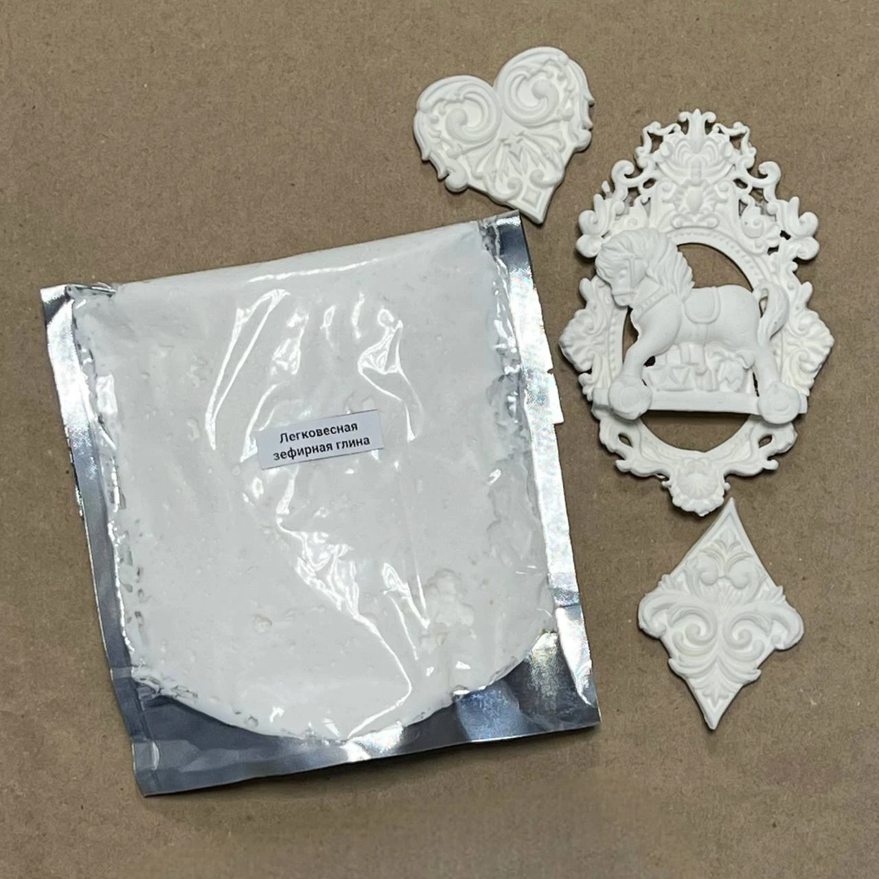 Легковесная зефирная глина 100 гр