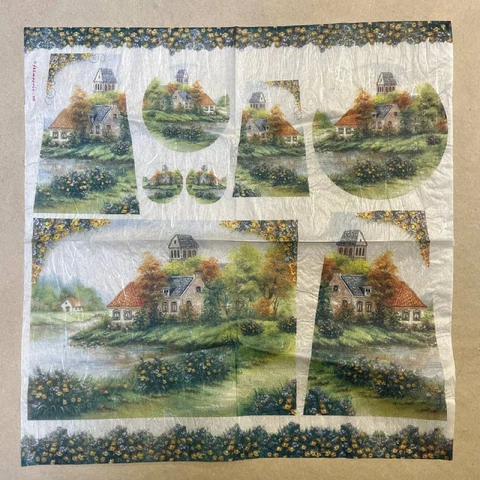 Рисовая бумага для декупажа 50х50 см