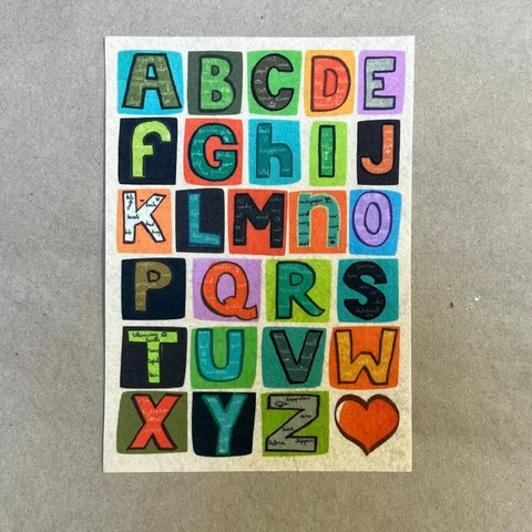 Войлочное полотно с рисунком 14,8 х 21 см