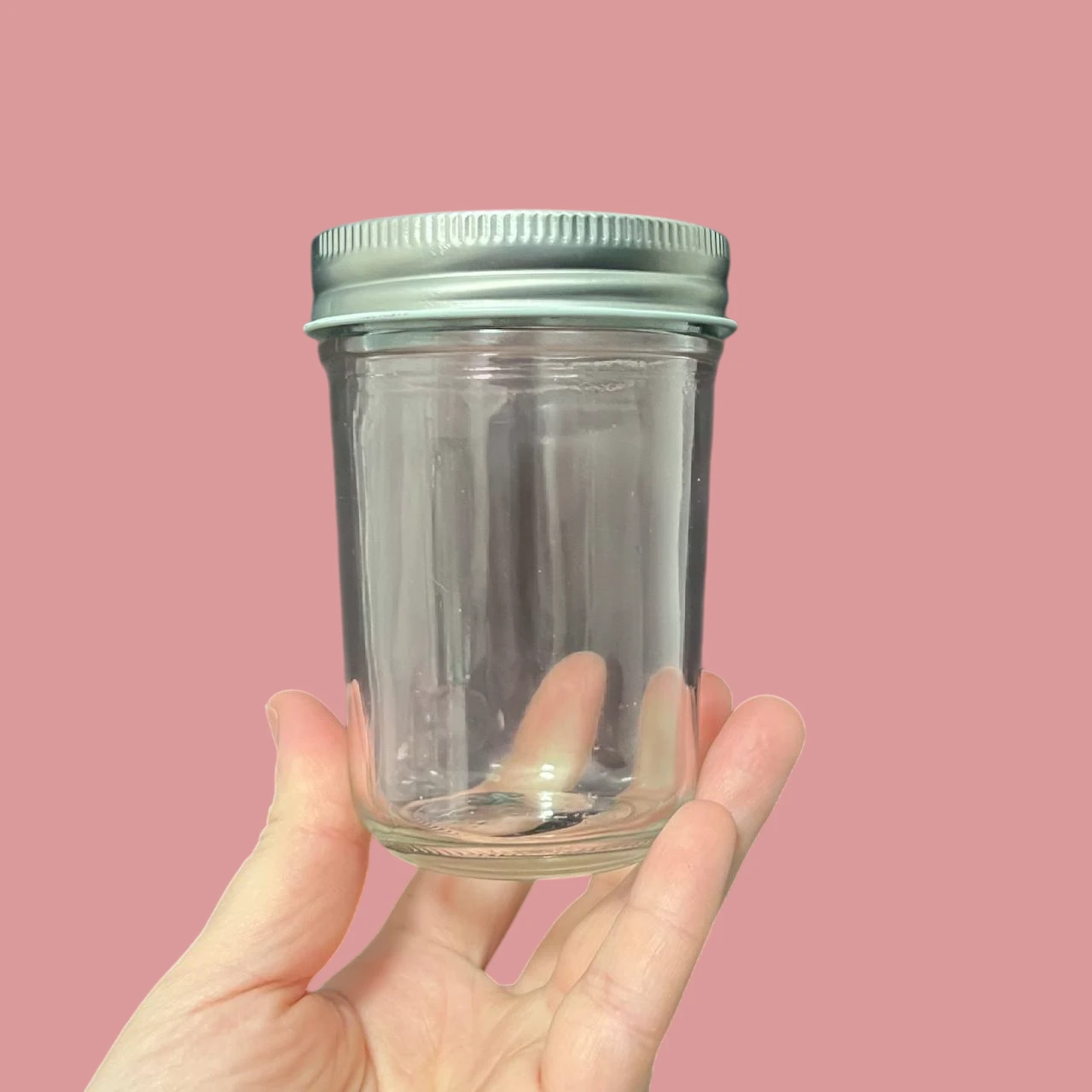 Банка BS14 стеклянная 7 х 10,5 см с металлической крышкой