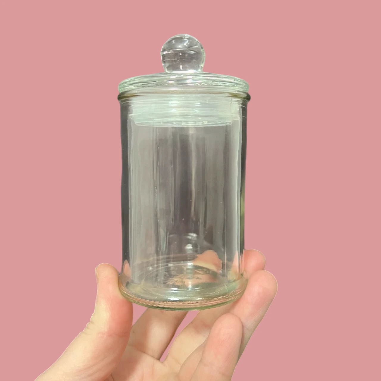 Банка BS15 стеклянная 6 х 11,5 см со стеклянной крышкой