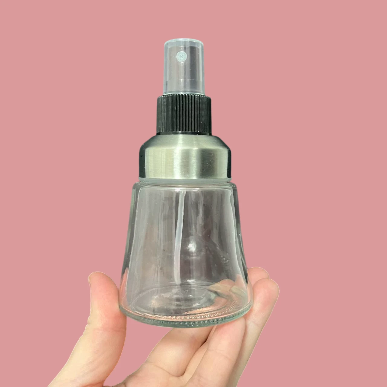 Банка BS20 стеклянная 6,5 х 13 см с распылителем