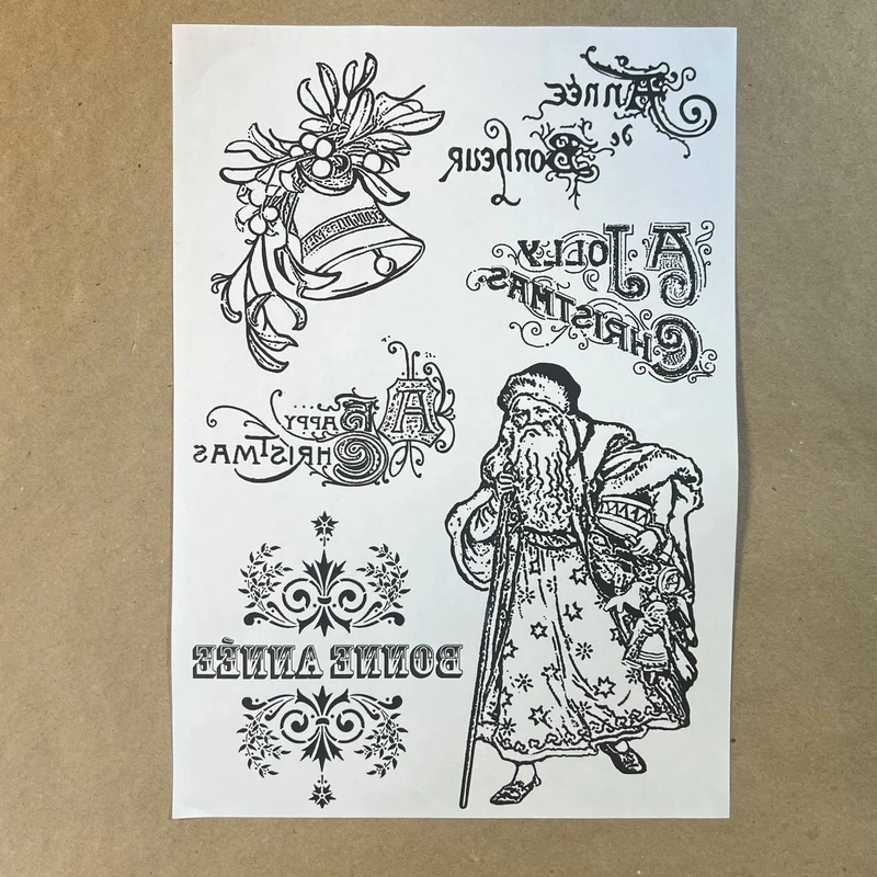 Распечатка ЧБ6 29,5 х 21 см для вживления