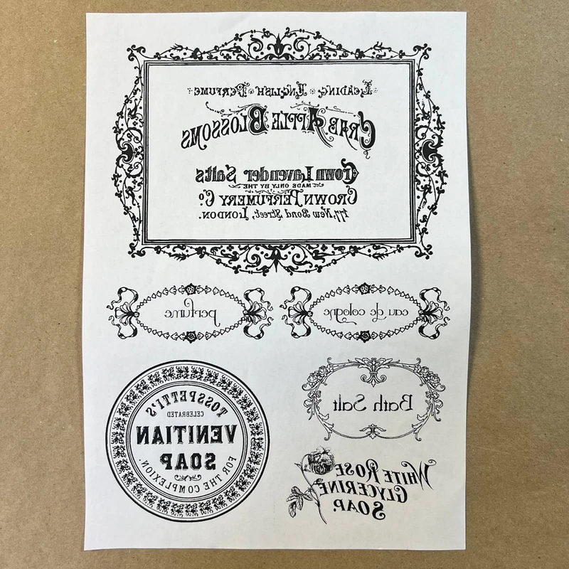 Распечатка ЧБ9 29,5 х 21 см для вживления