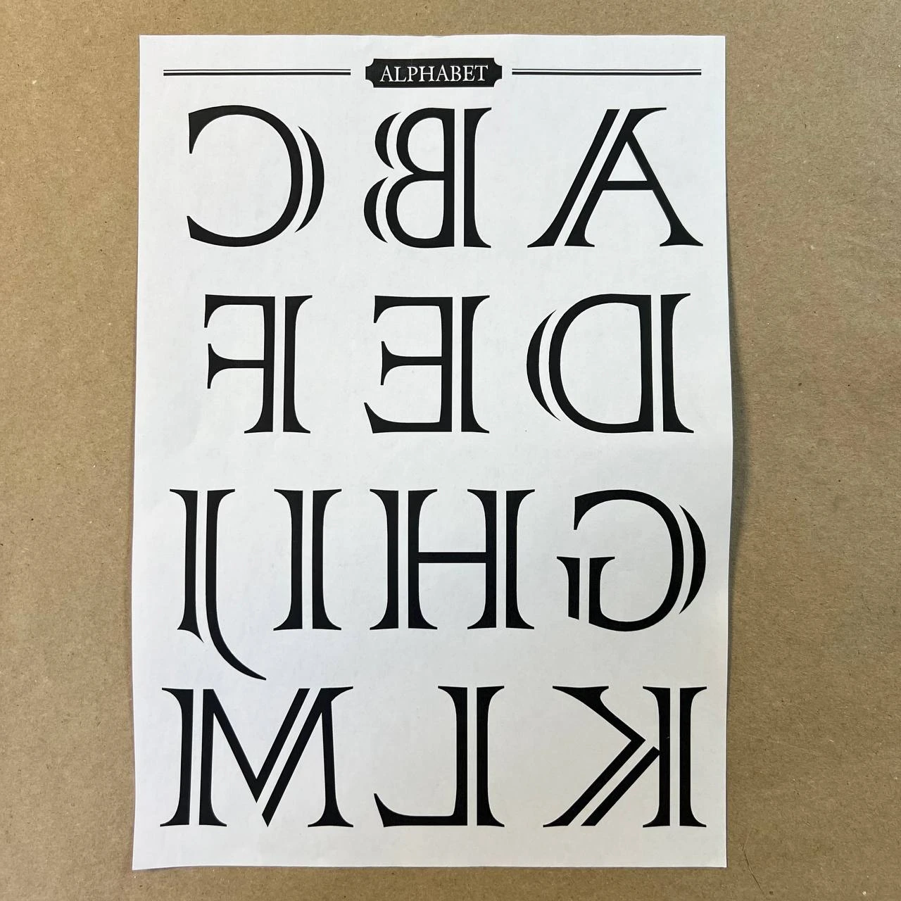 Распечатка ЧБ11 29,5 х 21 см для вживления