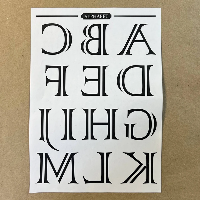 Распечатка ЧБ11 29,5 х 21 см для вживления