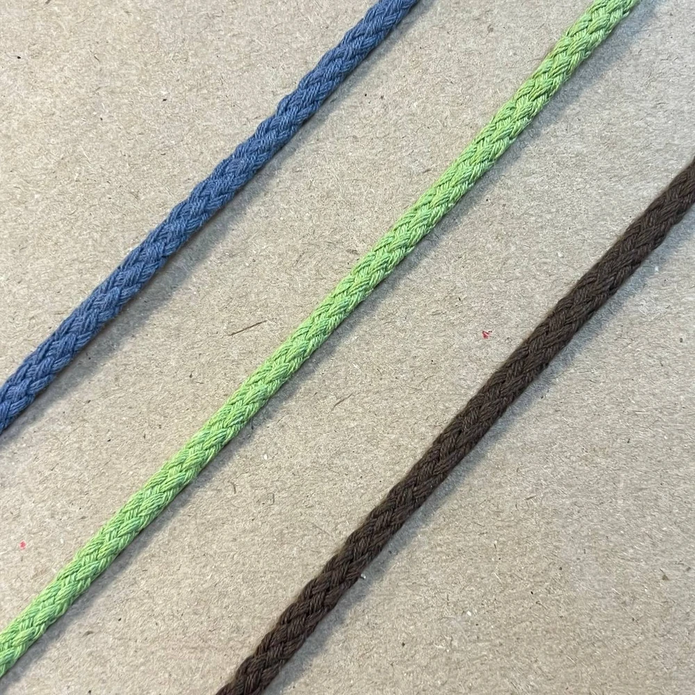 Шнур хлопковый плетёный 0,4 см