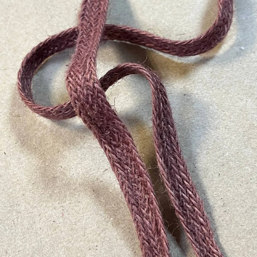 Лента джутовая 1,2 см коричневая