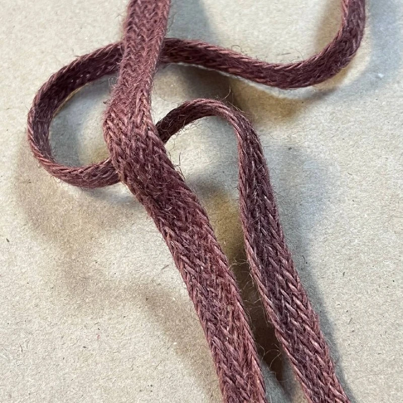 Лента джутовая 1,2 см коричневая