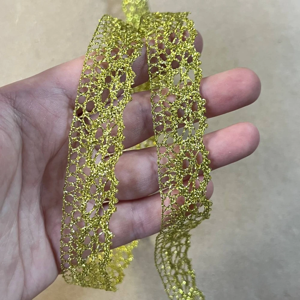 Кружево капроновое с люрексом