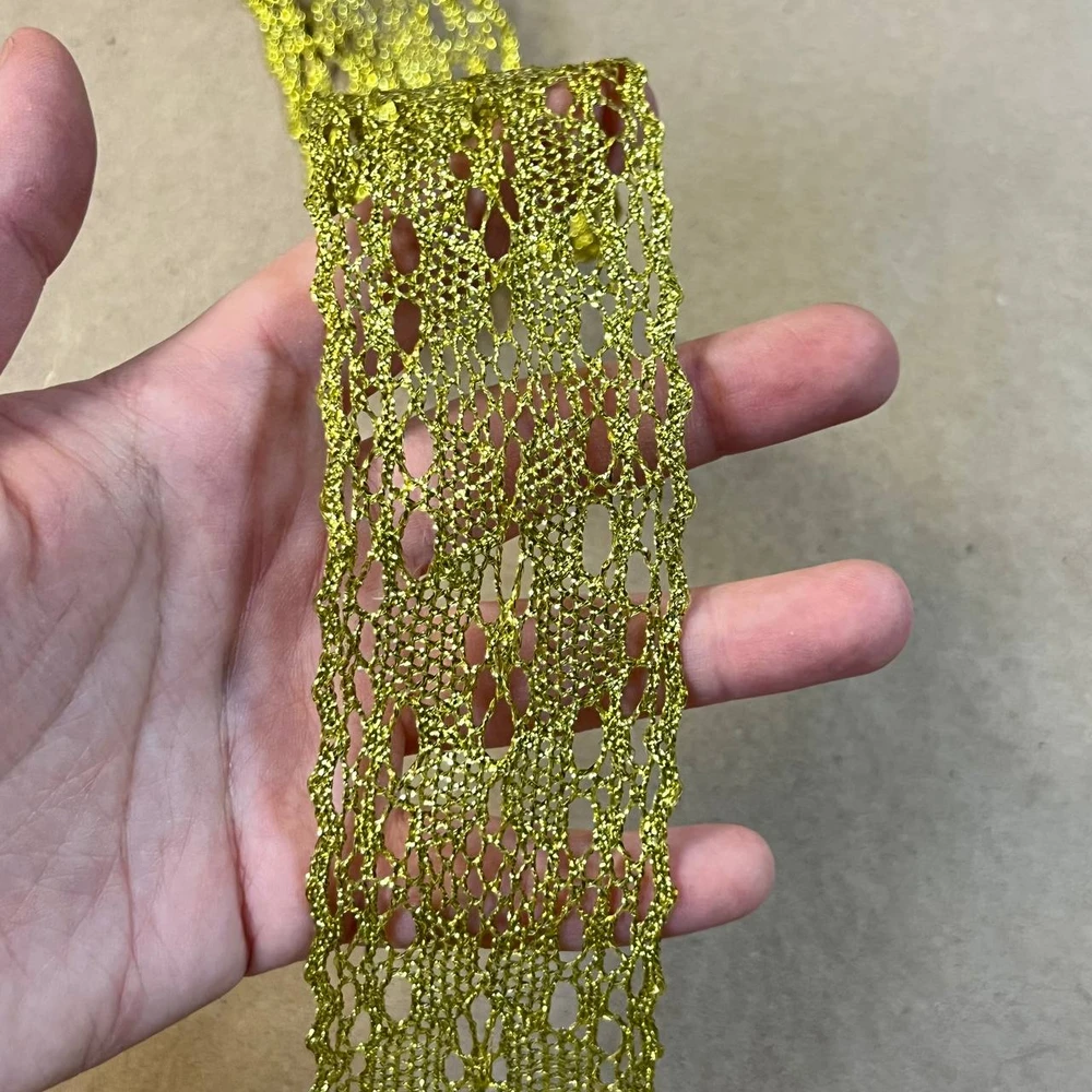 Кружево капроновое с люрексом