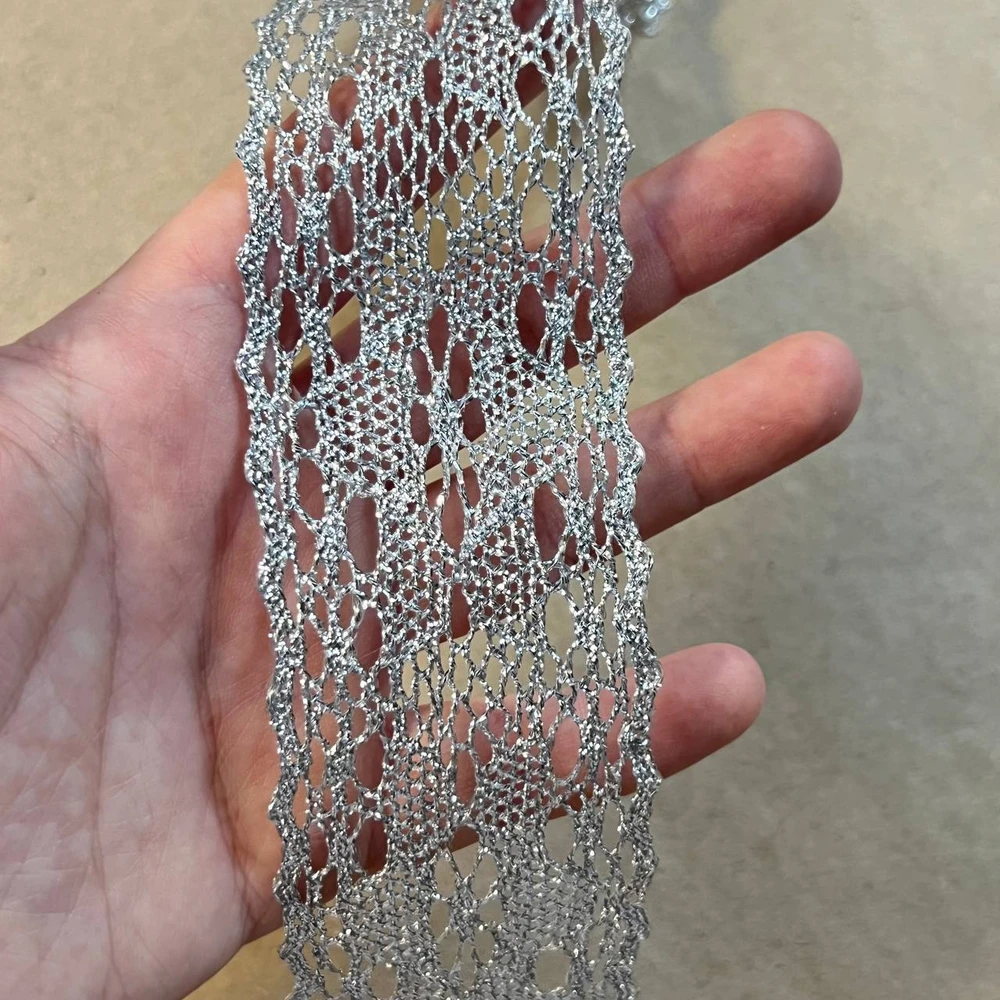 Кружево капроновое с люрексом