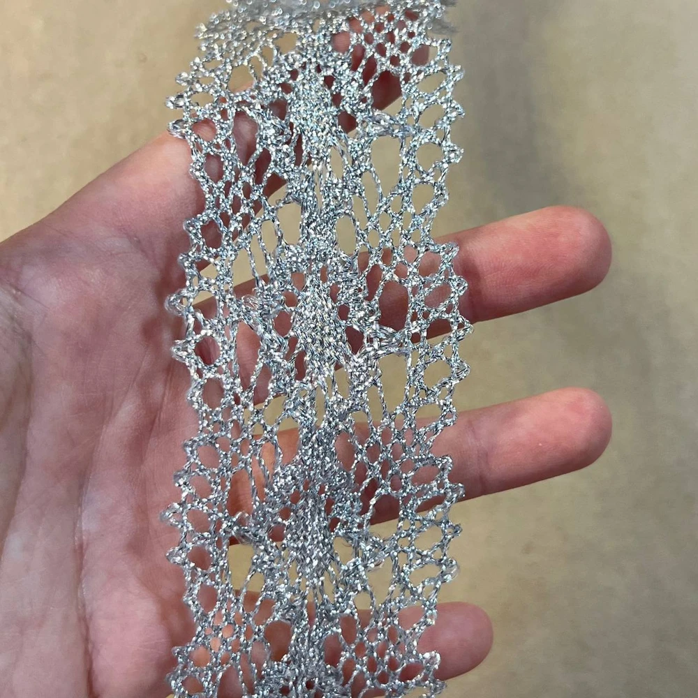 Кружево капроновое с люрексом