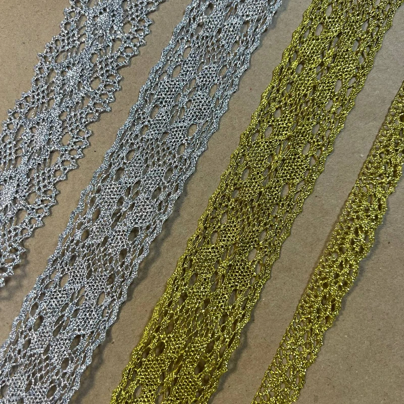 Кружево капроновое с люрексом