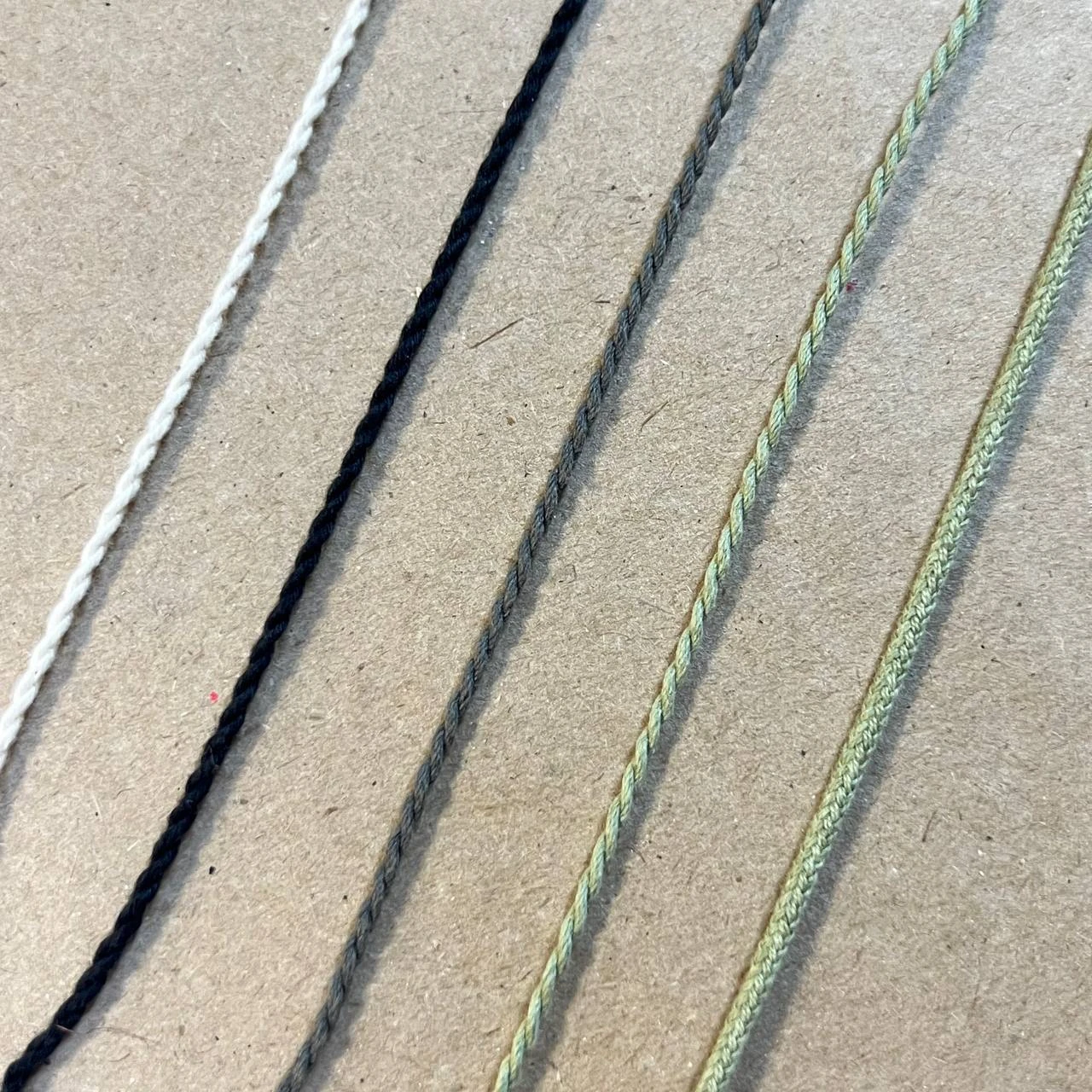 Шнур хлопковый плетёный 0,2 см