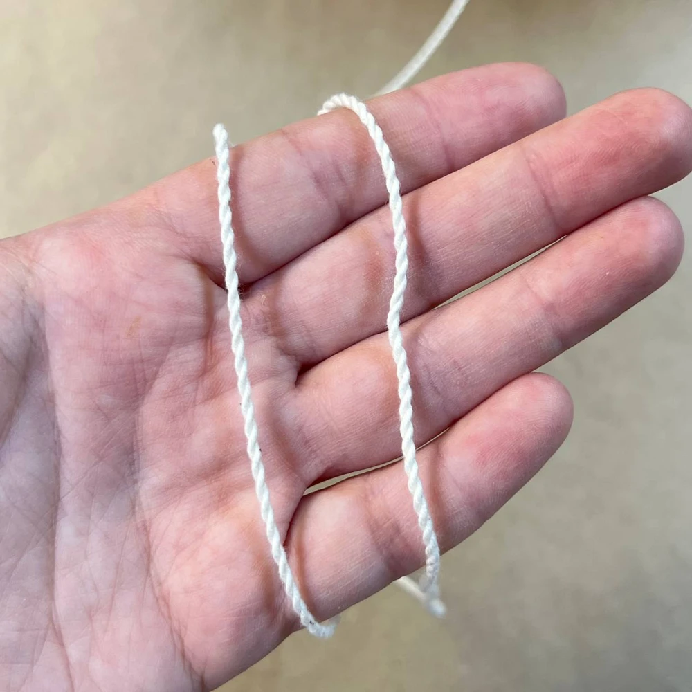 Шнур хлопковый плетёный 0,2 см