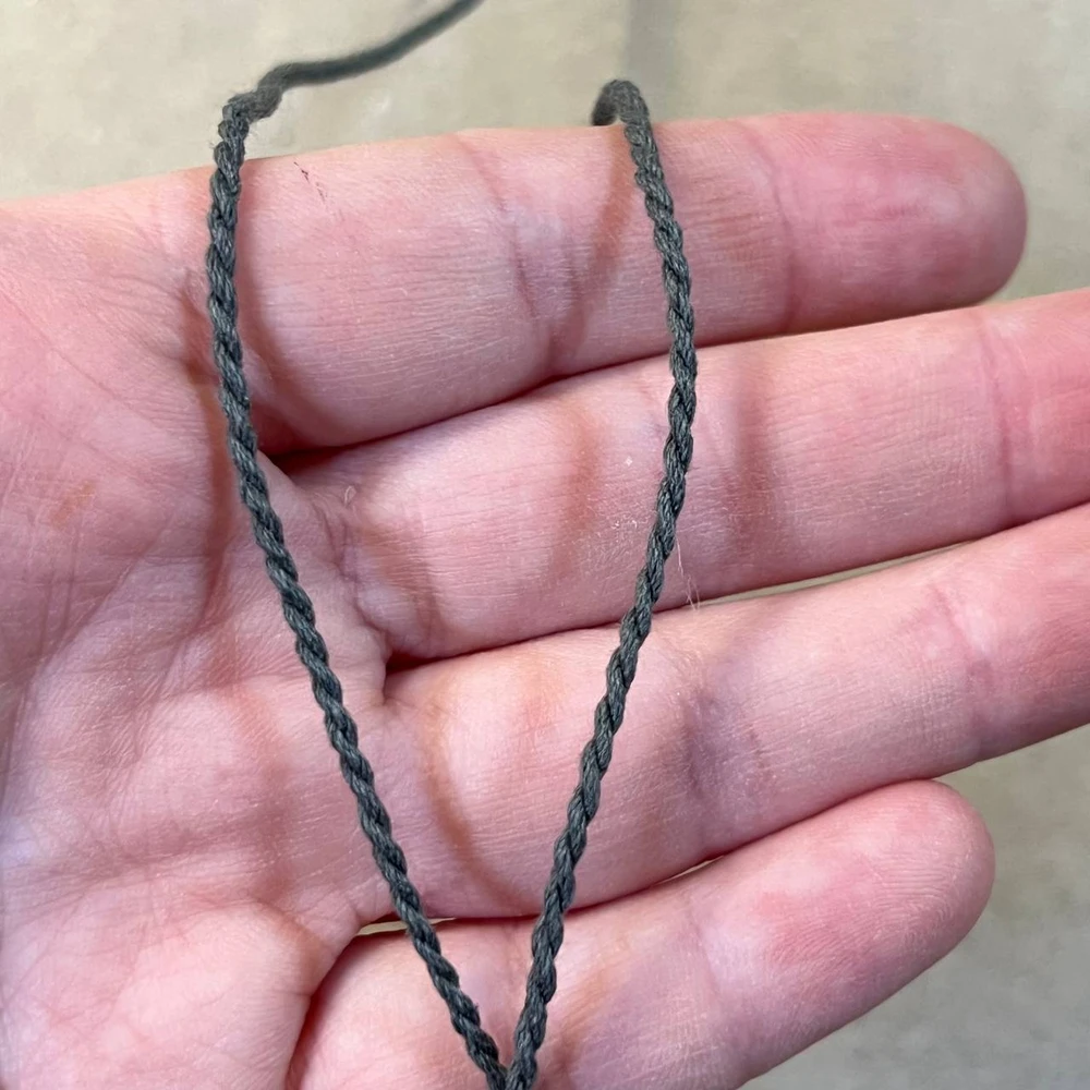 Шнур хлопковый плетёный 0,2 см