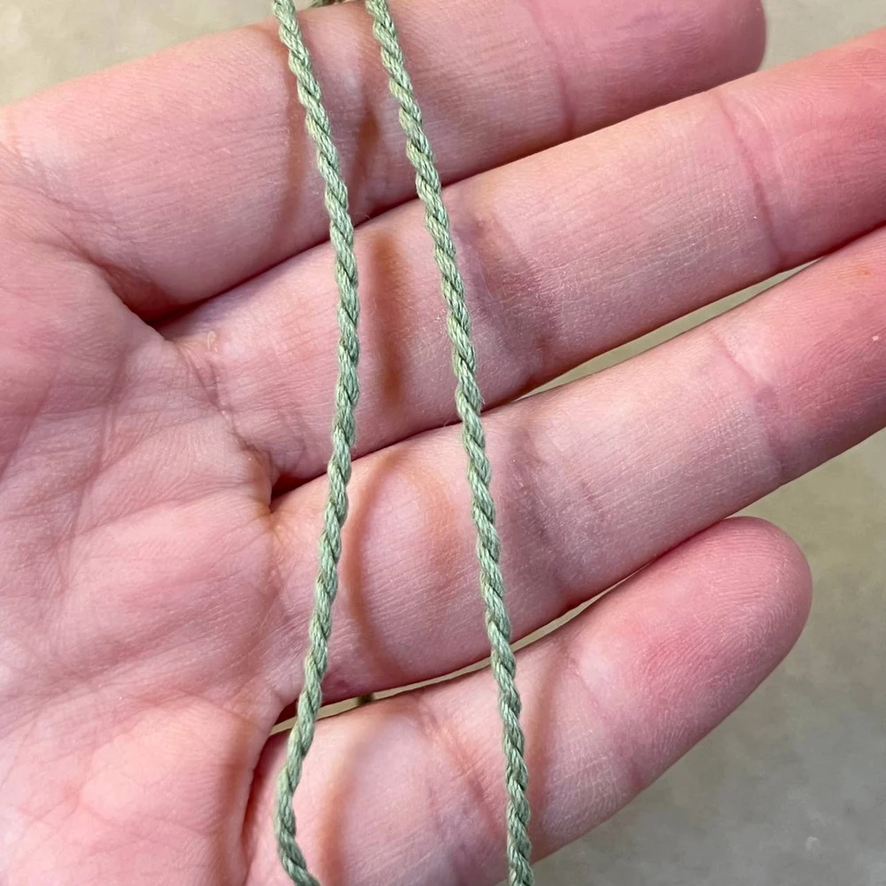 Шнур хлопковый плетёный 0,2 см