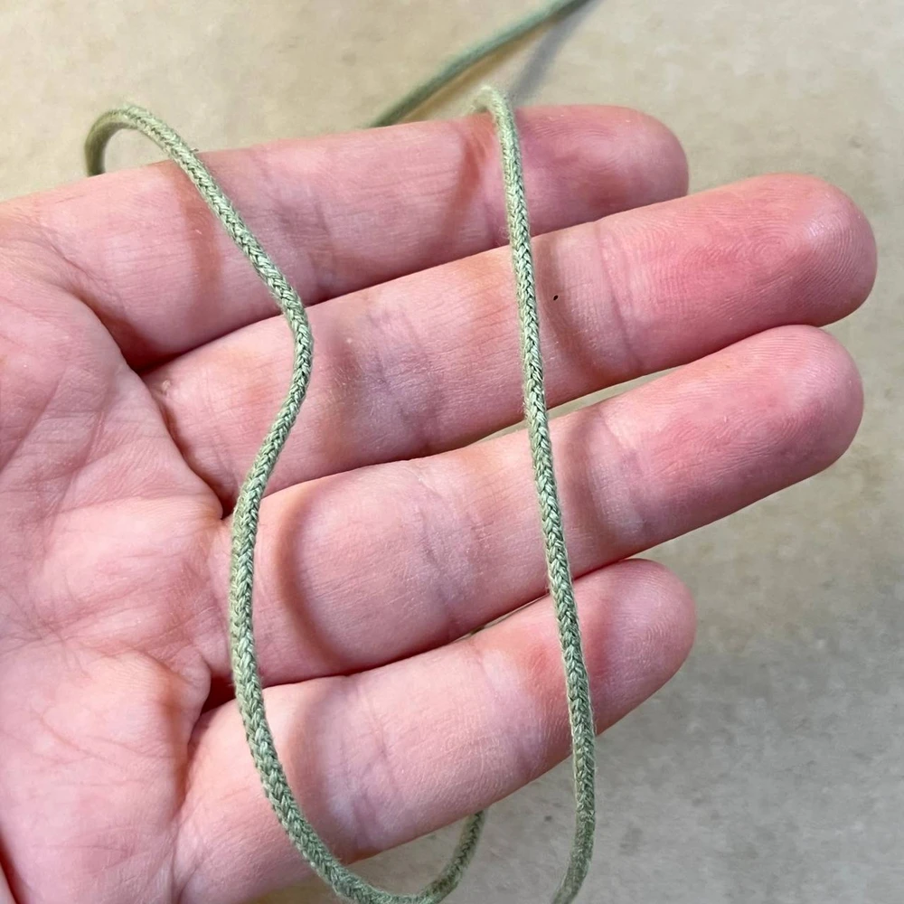 Шнур хлопковый плетёный 0,2 см