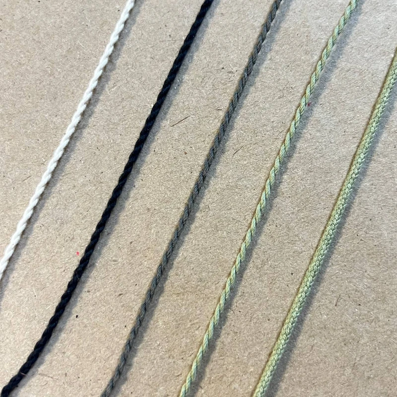 Шнур хлопковый плетёный 0,2 см