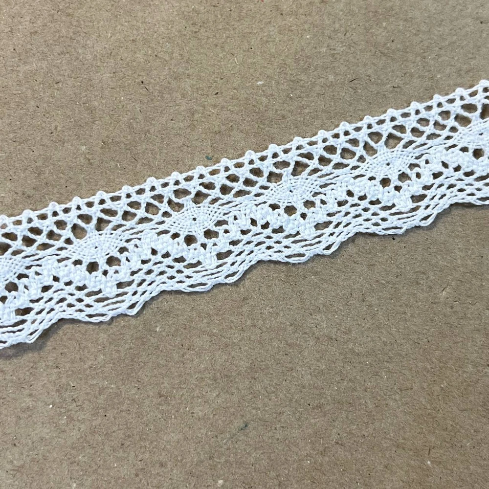 Кружево хлопковое бордюрное