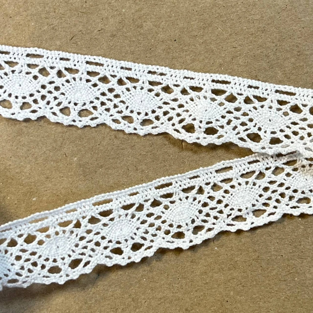 Кружево хлопковое бордюрное