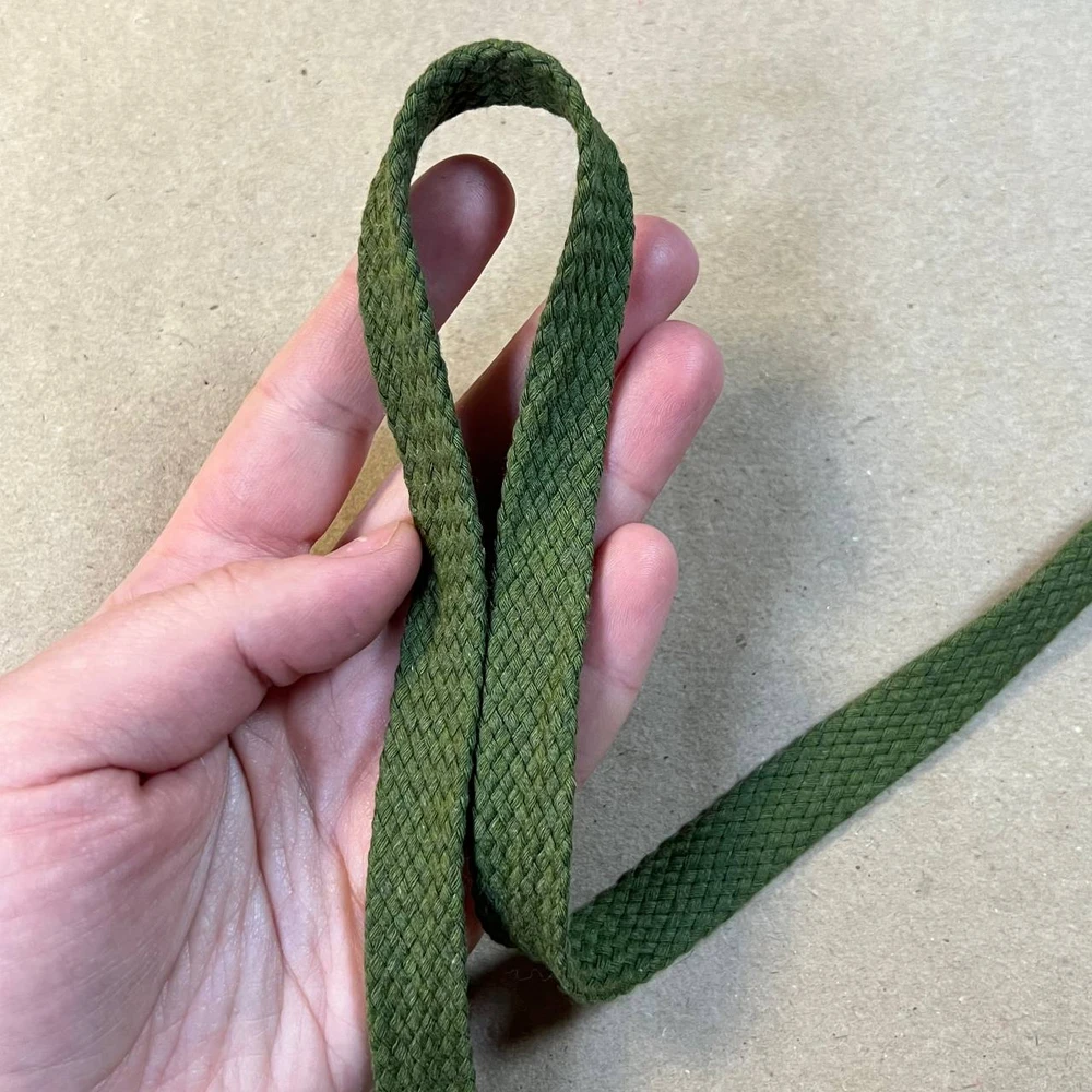 Шнур хлопковый плетёный полый 1,5 см
