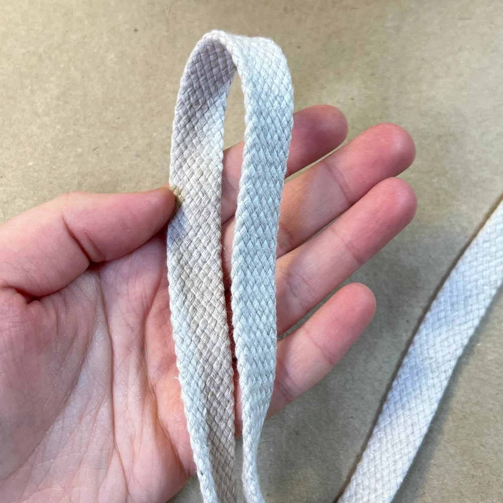 Шнур хлопковый плетёный полый 1,5 см