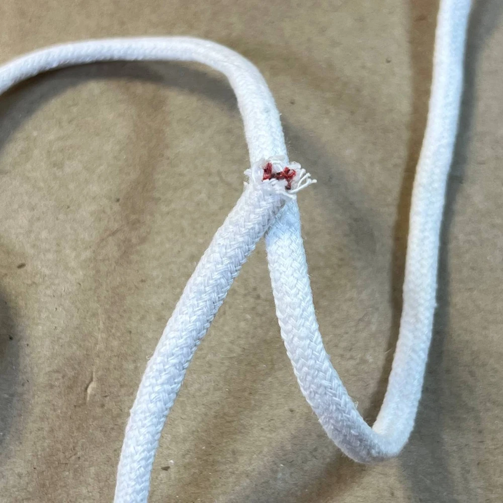 Шнур хлопковый круглый 0,5 см белый