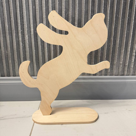 Заготовка Собака на подставке интерьерная