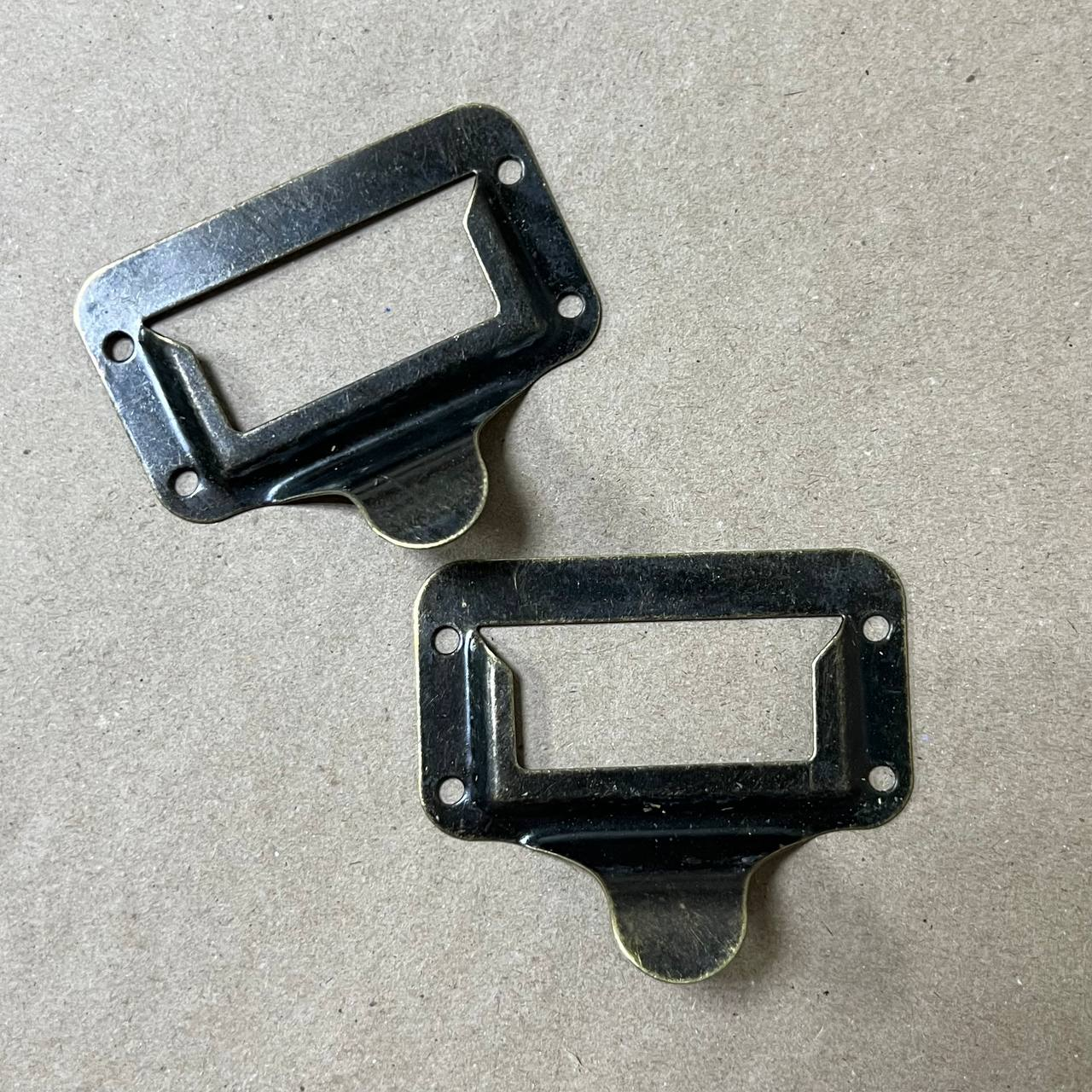 Ручка №14 с рамкой металлическая 7,3 х 6 см 2шт/упак