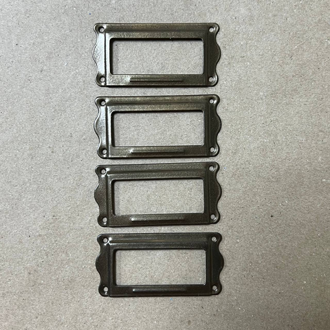 Рамка №1 металлическая 6,5 х 3 см 4шт/упак