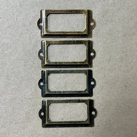 Рамка №1 металлическая 6,5 х 3 см 4шт/упак