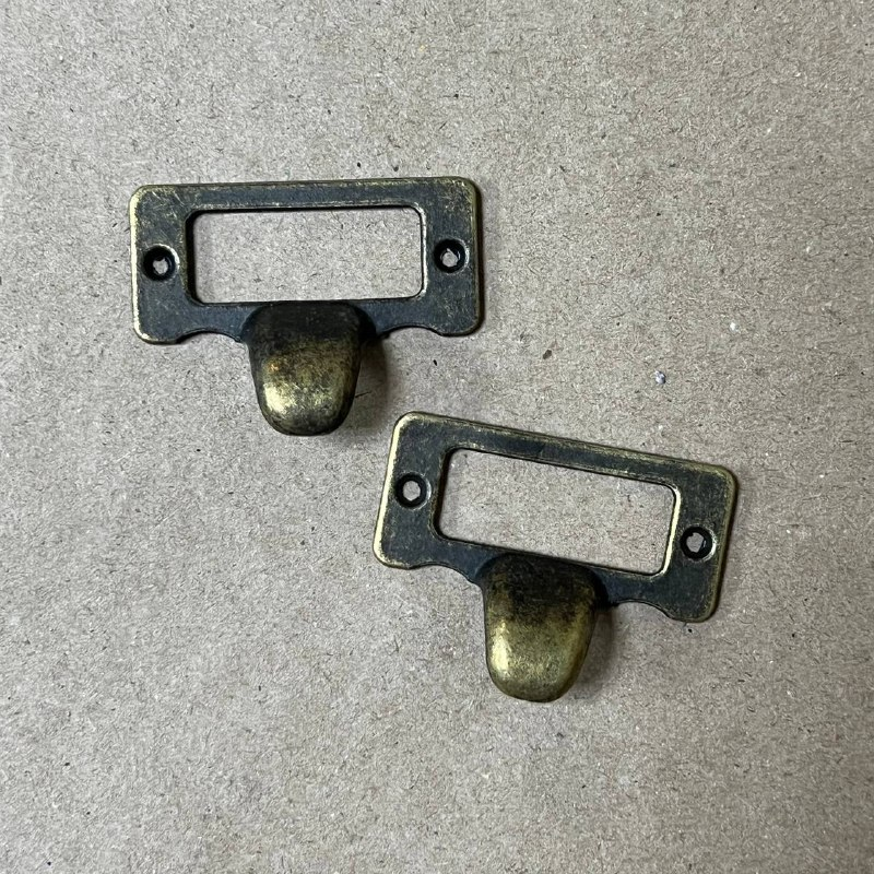 Ручка №37 с рамкой металлическая 5 х 2 см 2шт/упак